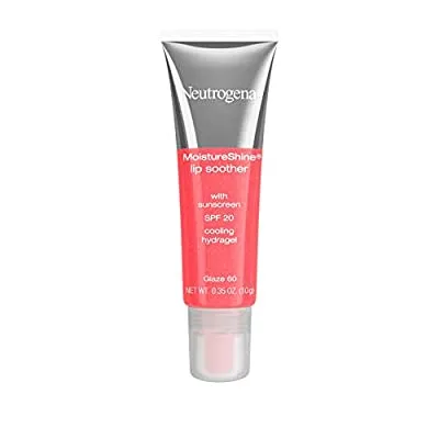 2 Pack Neutrogena Moisture Shine Lip Soother Gloss with SPF 20 Sun Protection