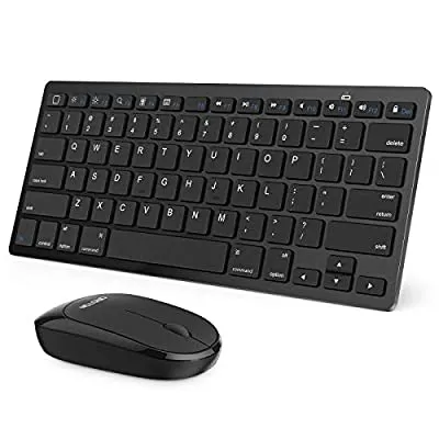 60% off - Expired:&nbsp;OMOTON Bluetooth Keyboard and Mouse Combo for iPad /Air /Pro and Bluetooth Enabled Devices (Black)