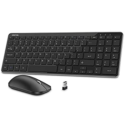 Expired: OMOTON Wireless Keyboard and Mouse Combo with 3-Level DPI