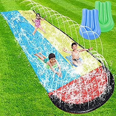 40% off - Expired: Outdoor 15.7FT Water Slides with Crash Pad – Slip n Slide Outdoor Water Toys