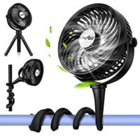 Expired: Portable Rechargeable Mini Fan with 2 Flexible Standing Tripod, Personal Handheld