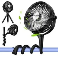 Expired:&nbsp;Portable Rechargeable Mini Fan with 2 Flexible Standing Tripod, Personal Handheld