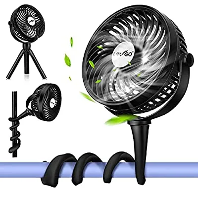60% off - Expired:&nbsp;Portable Rechargeable Mini Fan with 2 Flexible Standing Tripod, Personal Handheld