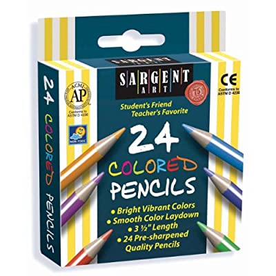 24-Count Half Size Colored Pencils