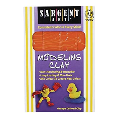 1-Pound Solid Color Modeling Clay, Orange