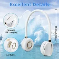 Expired:&nbsp;TekHome Rechargeable Bladeless Neck Fan