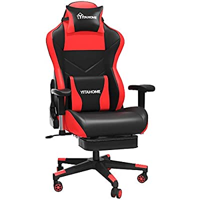 Ergonomic Massage Gaming Chair with Footrest Big and Tall 380lbs - $114.90 ($249.99)