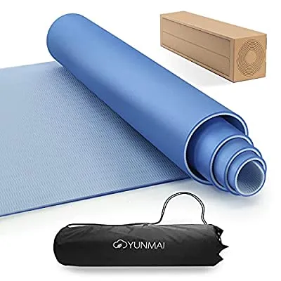 Expired: Yoga Mat Premium with Carrying Bag, Odorless, Non-Slip, 6mm, 72” X 24”