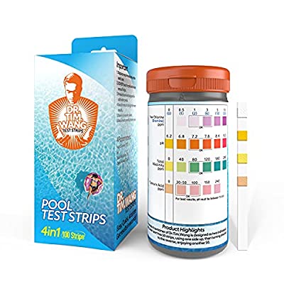 65% off - Expired: 100 Ct Swimming Pool and SPA Test Strips – Total Free Chlorine, pH, Total Alkalinity and Cyanuric Acid