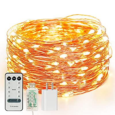 45% off - Expired: 100 LED 33ft String Light with USB Adapter, Remote, Timer, 8 Modes