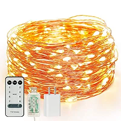 45% off - Expired: 100 LED 33ft String Light with USB Adapter, Remote, Timer, 8 Modes