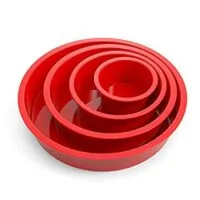 Expired:&nbsp;4 Set Round Cake Pans Silicone Molds for Baking, Nonstick & Quick Release Baking Pans