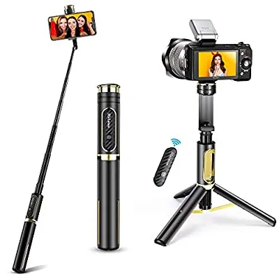70% off - Expired:&nbsp;4 in 1 Aluminium Bluetooth Selfie Stick with Screw Mount, Extendable Tripod with Remote