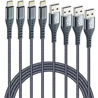 Expired:&nbsp;4Pack (10/6/6/3ft) Apple MFi Certified Unbreakable USB Charging Cord for iPhone