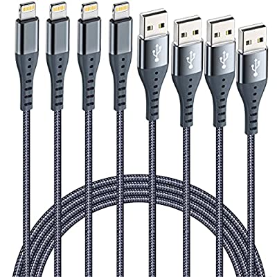 Expired: 4Pack (10/6/6/3ft) Apple MFi Certified Unbreakable USB Charging Cord for iPhone