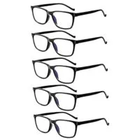 Expired: 5 Pack Computer Reading Glasses with Blue Light Blocking, Anti Glare, UV Filter