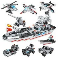 Expired:&nbsp;620PCS 28-in-1 STEM Building Aircraft Carrier, Military Battleship Building Set