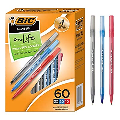 Expired: BIC Ballpoint Pen, Assorted Colors, 60 Pack - $3.14 ($12.97)
