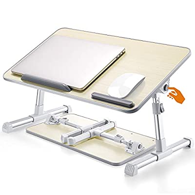 50% off - Expired: CareUAll Laptop Bed Tray Desk with T-Shaped Legs & Adjustable Height