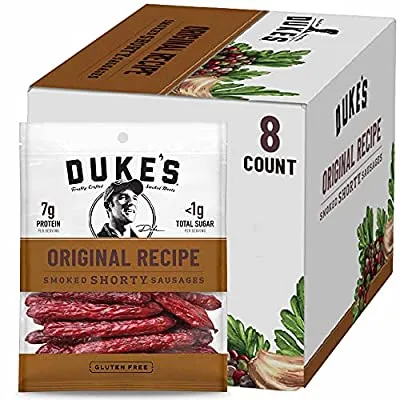 8 Pk- Duke’s Original Recipe Smoked Shorty Sausages, 5 Ounce