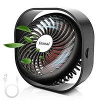 Expired:&nbsp;Duoai 2500mAh Desktop Rechargeable Quiet Portable Fan with 360°Rotation