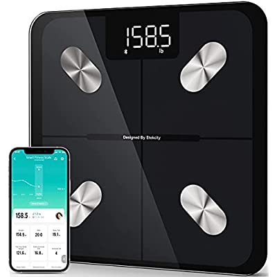Etekcity Smart Digital Scale – Body Fat Monitor, BMI Analyzer, App, Black - $19.99 ($29.99)