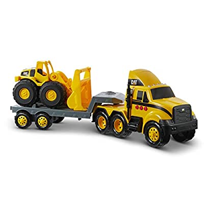 Cat Construction Heavy Mover Caterpillar Toy Semi Truck and Trailer with Lights & Sounds - $19.99 ($45.00)