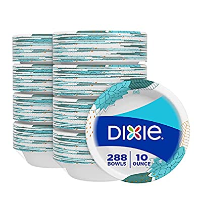 288 count Dixie Paper Bowls, 10oz, Printed Disposable Bowl - $14.63 ($46.47)