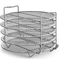 Expired: Goldlion Dehydrator Rack Stainless Steel Stand Accessories for Ninja, Instant Pot Air Fryer 8 Qt