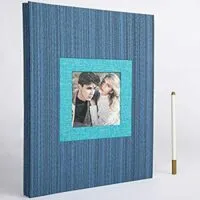 Expired: Large Capacity Photo Book with a Pen, Fabric Cover DIY Magnetic Picture Scrapbook Album