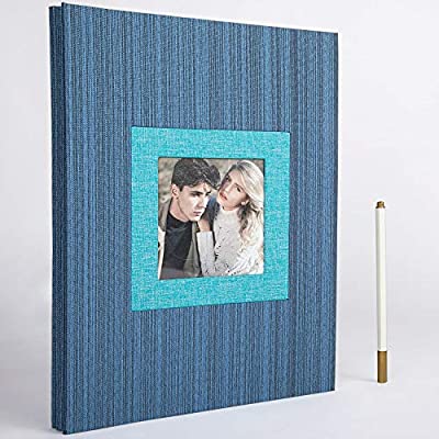 60% off - Expired: Large Capacity Photo Book with a Pen, Fabric Cover DIY Magnetic Picture Scrapbook Album