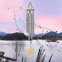 Expired: Memorial Wind Chimes for Outdoor, Garden, Patio (Silver)