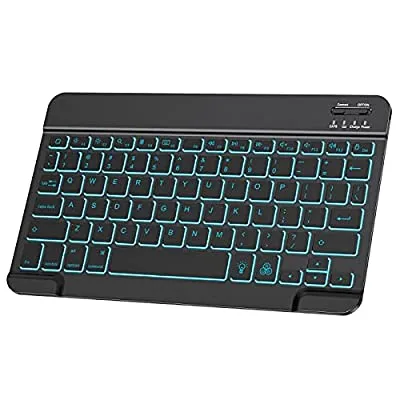 50% off - Expired:&nbsp;Rechargeable Bluetooth Keyboard for iPad with 7-Colors Backlit