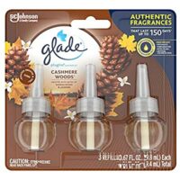 3 Ct Glade PlugIns Refills Air Freshener, Cashmere Woods