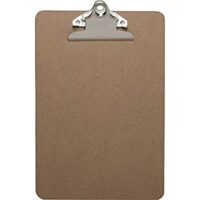 Business Source Brown Hardboard Clipboard 6″x9″