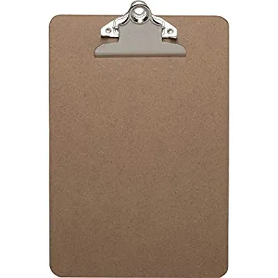 Business Source Brown Hardboard Clipboard 6″x9″
