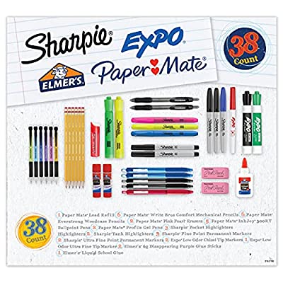 38 Count School Supplies Variety Pack