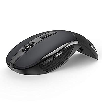 Expired: TECKNET 2.4G Folding Wireless Optical Mouse 18 Month Battery, 3 DPI Levels