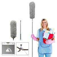 Expired: Telescoping Microfiber Duster for Cleaning, Bendable Washable Head,30-100 inch