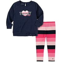 Tommy Hilfiger girls 2 Pieces Leggings Set