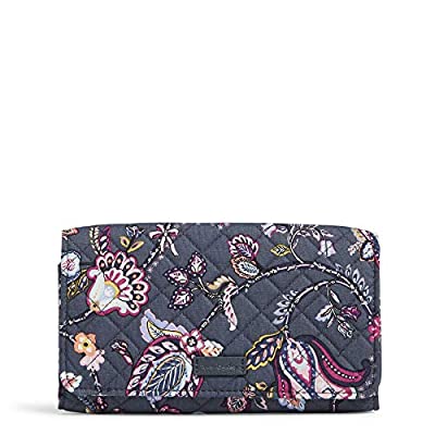Vera Bradley Signature Cotton Trifold Clutch Wallet with RFID Protection, Felicity Paisley - $14.00 ($50.00)