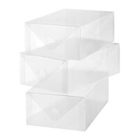 3 Set Whitmor Clear Vue Men’s Shoe Box