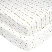 2 Pack American Baby Company Printed 100% Cotton Jersey Knit Fitted Crib Sheet