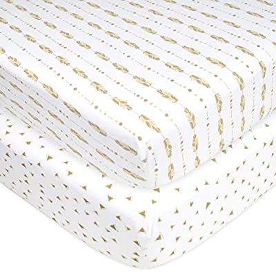 2 Pack American Baby Company Printed 100% Cotton Jersey Knit Fitted Crib Sheet - $6.74 ($20.00)