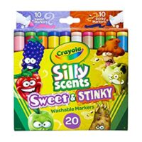 20 Ct Crayola Silly Scents Sweet & Stinky Scented Markers