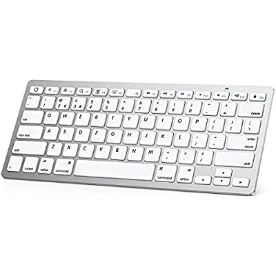 50% off - Expired:&nbsp;OMOTON Bluetooth Wireless Keyboard for iPad Pro/Air/ Mini and More Devices (Silver)