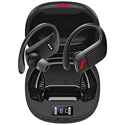 50% off - Expired: Wireless Earbuds with Charging Case, Digital LED, IPX6 Bluetooth 5.0, Auto Pairing