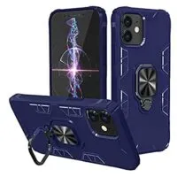 Expired:&nbsp;iPhone 12/ 12 Pro Shockproof Armor Case with Stand Magnetic Ring Kickstand (Blue)