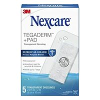 4 Pack Nexcare Tegaderm + Pad Transparent Dressing, 2 3/8 in x 4 in