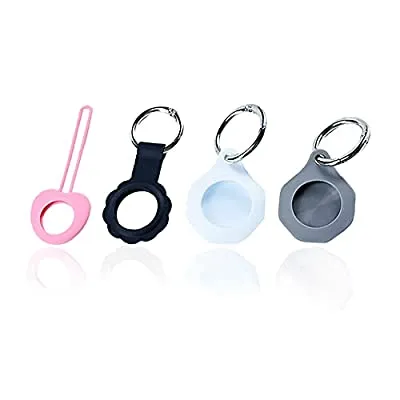 50% off - Expired:&nbsp;4PCs Airtag Case Premium Silicone Case for Airtag Keychain Hang